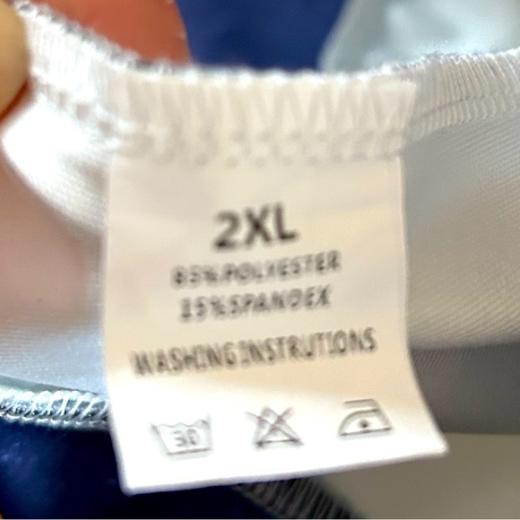 Blue and white tie dye Yellowstone hoodie - Picture 8 of 9